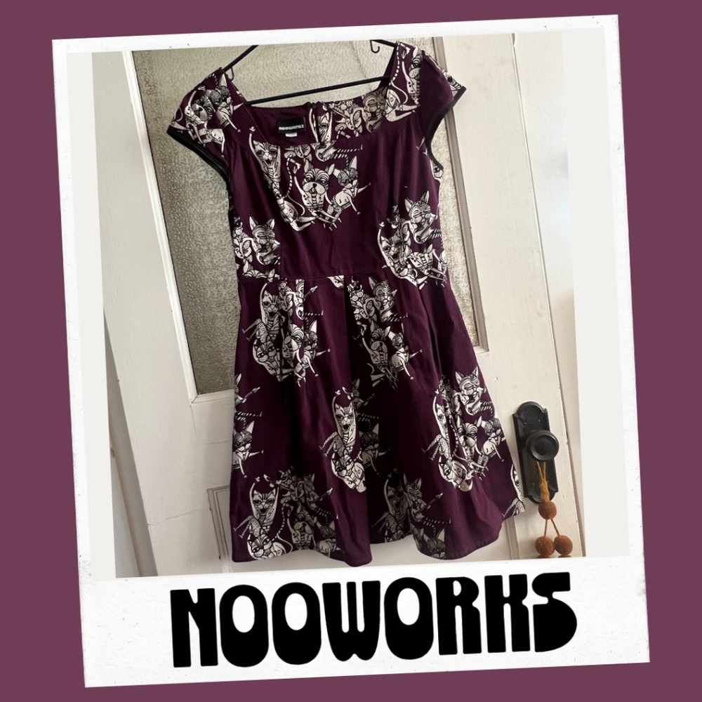 Nooworks Maroon Dress (Size M) - Party Animals